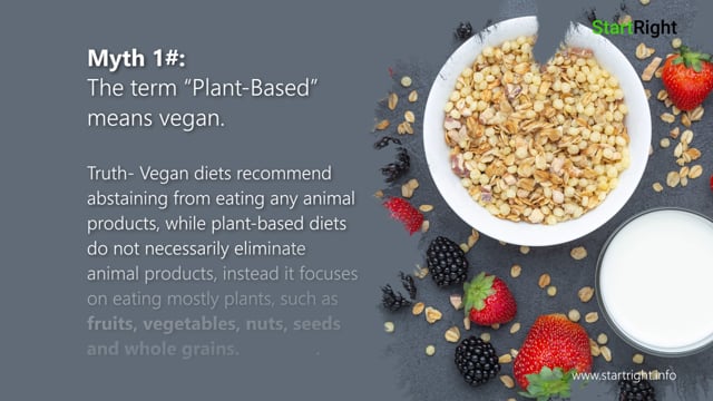 5 myths about plant-based diet