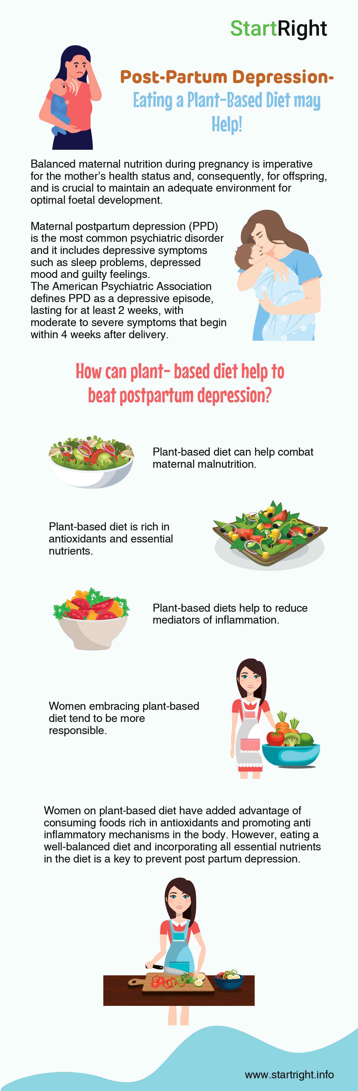 Post Partum Depression Eating A Plant Based Diet May Help Startright